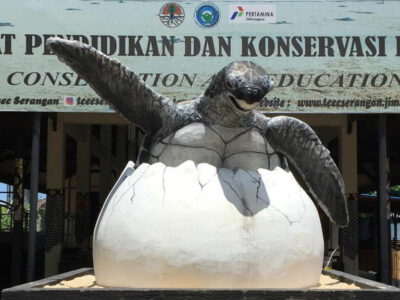 Entrance of Serangan Turtle Conservation and Education Centre in Bali