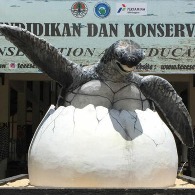 Entrance of Serangan Turtle Conservation and Education Centre in Bali