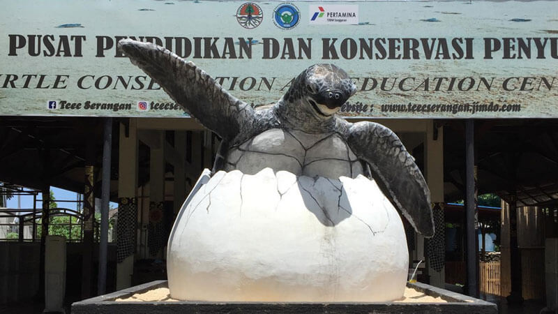 Entrance of Serangan Turtle Conservation and Education Centre in Bali