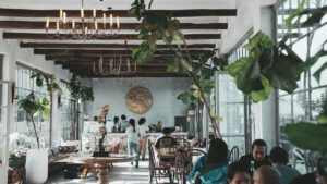 Vibrant coffee shop scene in Bali, showcasing the island’s coffee culture.