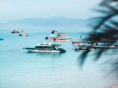 Fast Boat from Bali on Nusa Lembongan.