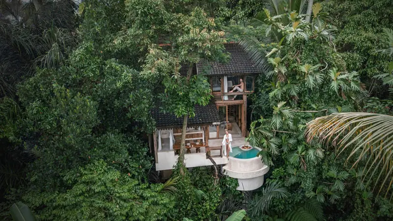 Luxury villa in the middle of the jungle of Ubud, Bali with complete facilities for families