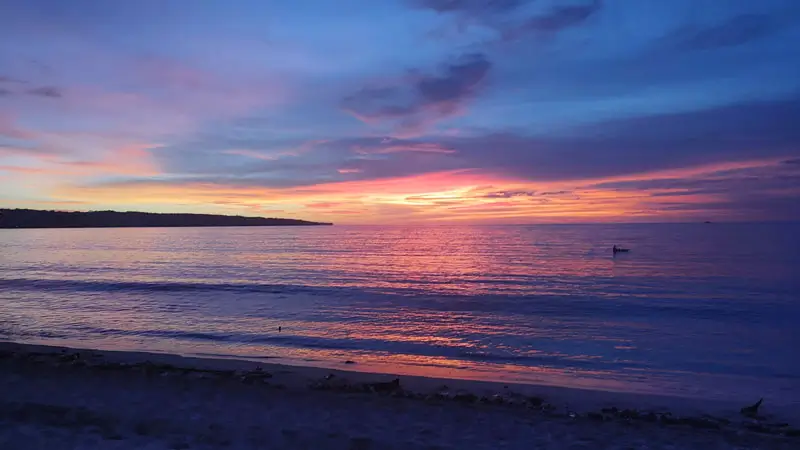 View of the sunset at Jimbaran Beach, Jimbaran Travel Guide for Beginners