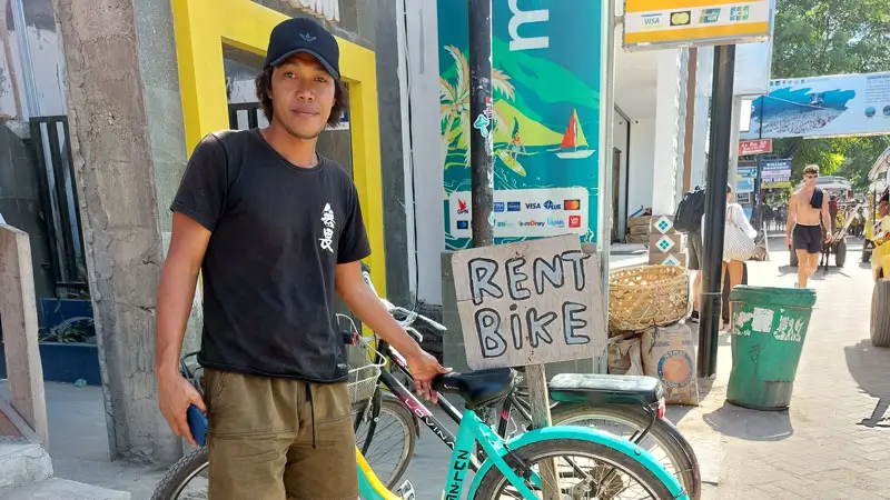 Bicycle rental on Gili Trawangan by Mr NurulSyaiun