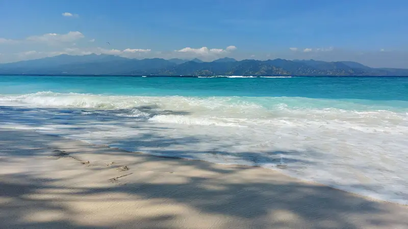 Beautiful beach on Gili Trawangan