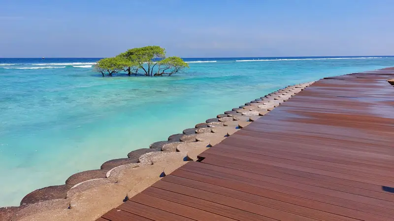 Beach View from Gili Trawangan Helipad