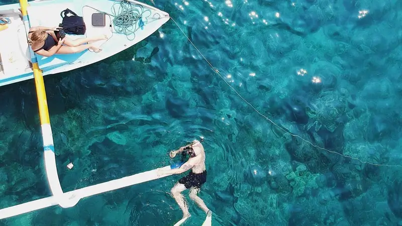 Snorkeling at the Blue Lagoon, Padang Bai, East Bali