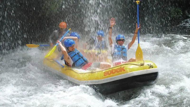 The Telaga Waja River best areas for rafting in Bali