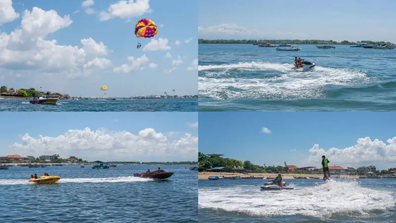 Tourists have fun participating in Benoa Peninsula Water Sports