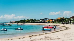 Tanjung Benoa Beach with affordable watersport activities