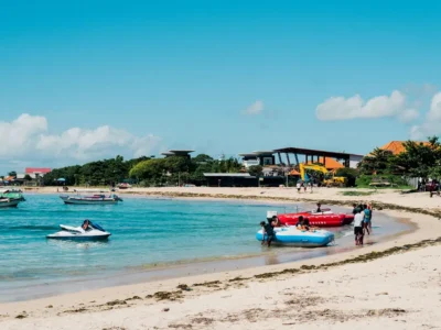 Tanjung Benoa Beach with affordable watersport activities